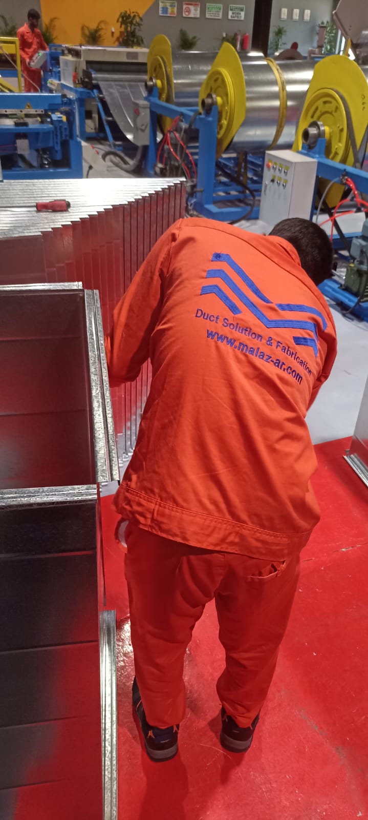 HVAC duct manufacturing facility of Almaladh Alarabi Factory For Manufacturing